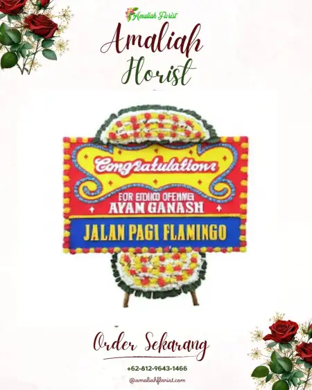 Sewa Papan Bunga Sago
